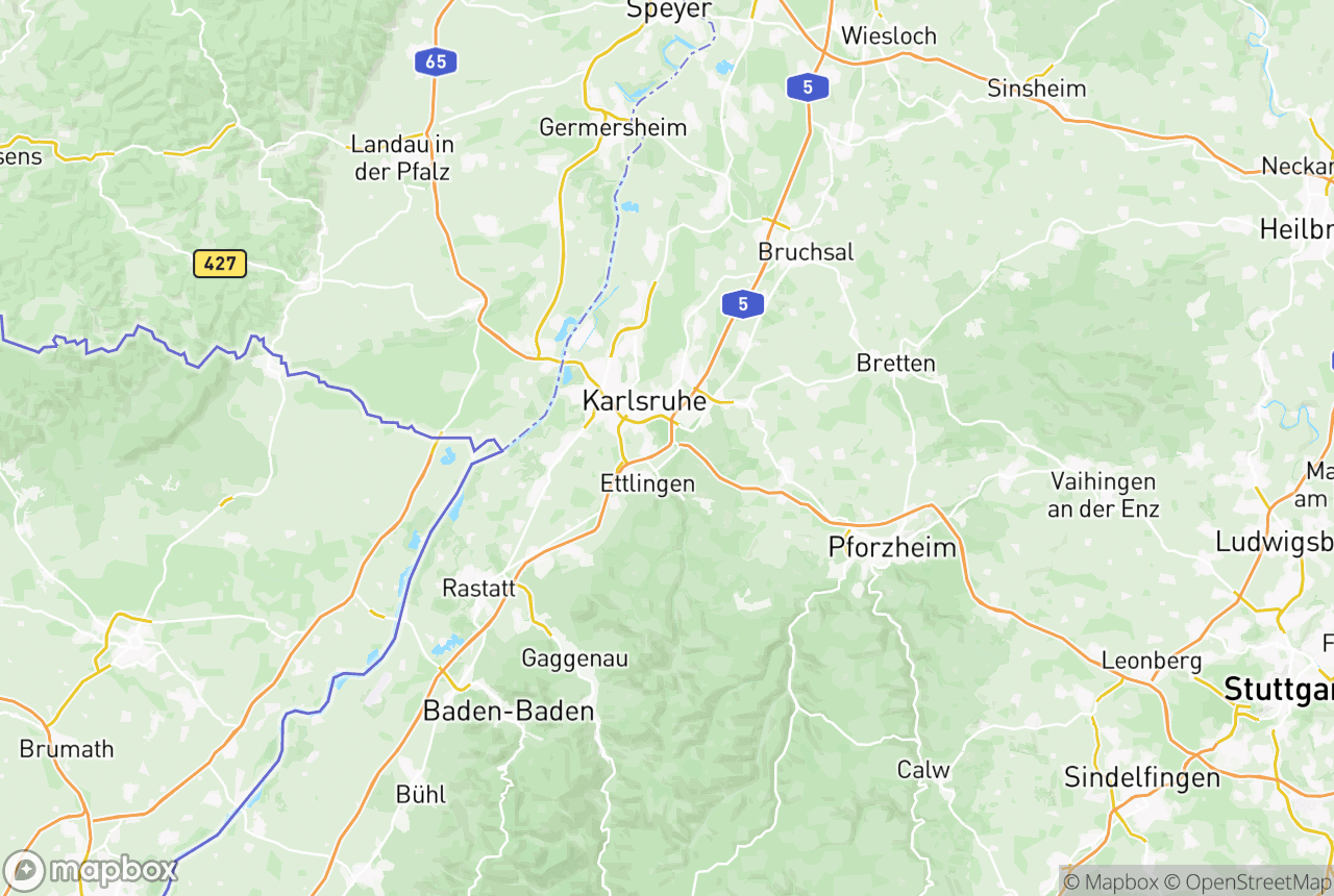 Karte von der Region und Umgebung mit den betreuten Orten